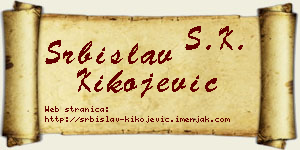 Srbislav Kikojević vizit kartica